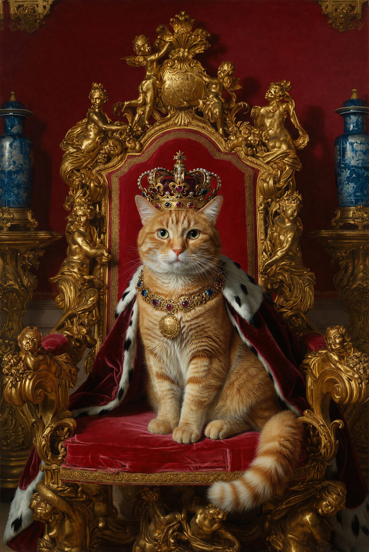KönigsTier Beispiel 2 – Haustier als royales Porträt